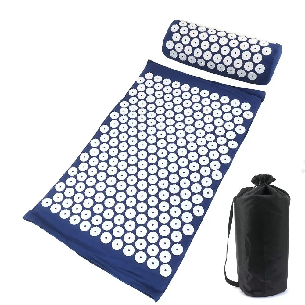 Acupressure Yoga Mat and Pillow Set