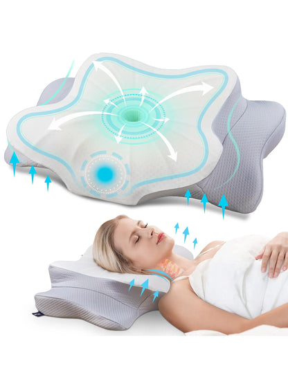 Ergonomic Memory Foam Cervical Pillow