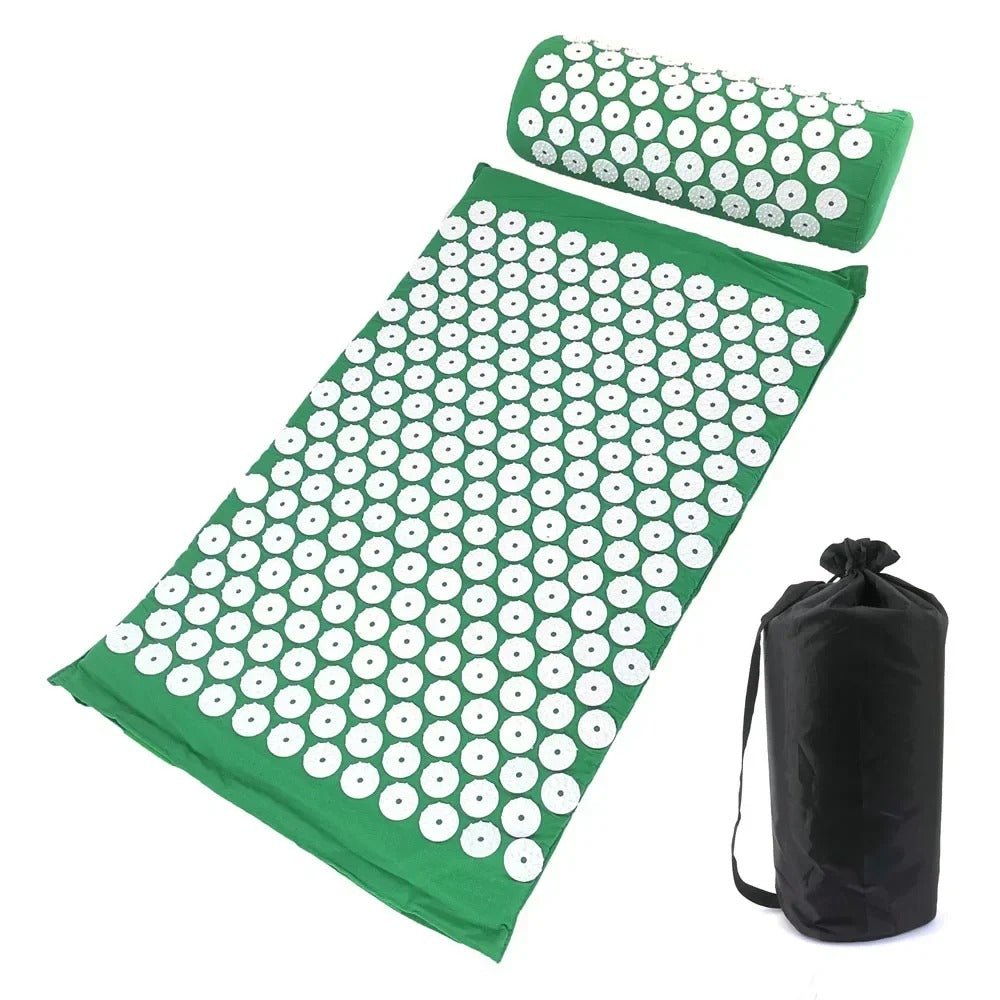 Acupressure Yoga Mat and Pillow Set