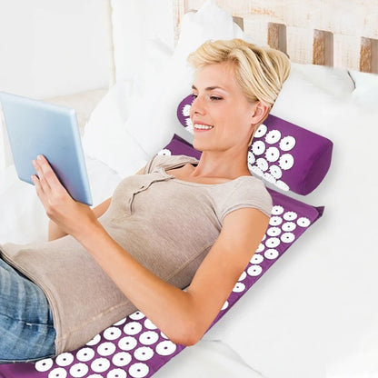 Acupressure Yoga Mat and Pillow Set