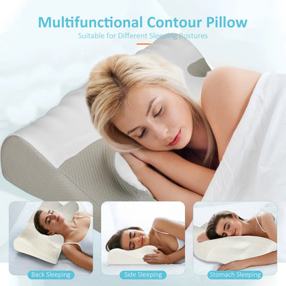 Ergonomic Memory Foam Cervical Pillow