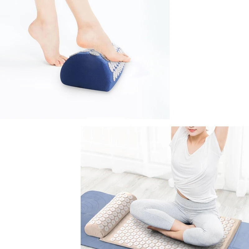 Acupressure Yoga Mat and Pillow Set